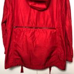 ZARA TRF Windbreaker Packable Jacket Hoodie Red Photo 8