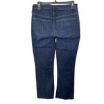 J.Crew Demi Boot Crop Jeans Women's Size 26 Dark Wash Frayed Hem Denim BT563 Photo 3