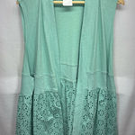 LOGO By Lori Goldstein ‎ Mint Green Vest Photo 0