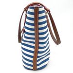 Dooney & Bourke Sullivan Tote Blue & White Striped Shoulder Bag Coastal Preppy Photo 3