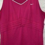 Nike Dri-FIT Performance Running Tank Women's Large Fitted Hot Pink Sleeveless Photo 0