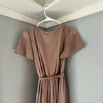 Baltic Born Kristina Maxi Wrap Dress Taupe Long Womens Size S Photo 6