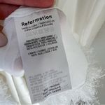 Reformation NWT  Tetty Long Sleeve Mini Dress in Ivory White Photo 9