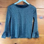 J.Crew Women’s Crew Neck 3/4 Bell Sleeve Shimmer Top Size XS Photo 1