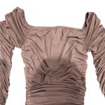 Caroline Constas Strapless Tara Dress in Brown, Size S Brown Photo 4