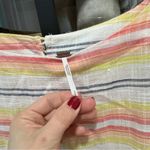 Free People rainbow mini dress Summer Nights Striped Tunic short sleeve babydoll Photo 3