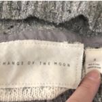 Anthropologie ANTHRO CHANGE OF THE MOON GLISSANDO IVORY GRAY STRIPED COWL SWEATER S Photo 3