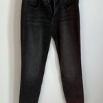 Driftwood  Jackie Washed Black Embroidered Raw Hem Jeans Photo 2