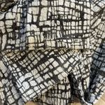 Habitat  Size XL Tunic Top Blouse Button Front V Neck Grid Print FLAW Photo 5