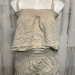 Simplee Tan two piece set of shorts and top Tan Size L Photo 0