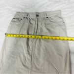 Calvin Klein Jeans Size 8 Neutral Khaki Tan Stretch A-Line Skirt Minimalist Photo 5