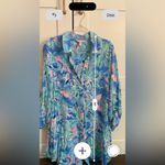 Lilly Pulitzer  Natalie Coverup Resortwear Beach Vacation Size Small Photo 4
