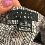 Blue and White Striped Romper Collared Neckline Size M Photo 6