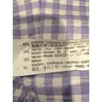 ZARA  Checkered High Rise Straight Leg Stretch Ankle Dress Pants L Purple White Photo 8