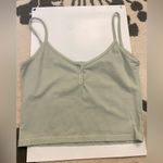 Brandy Melville John Galt sage green button front tank Photo 0