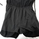 cupio New Neon Embroidered Tie Back Romper V-Neck Sleeveless Black Multi Photo 15