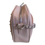 Badgley Mischka  Diamond Quilted Camera Bag Purse pale pink With Pearls Coquette Photo 1