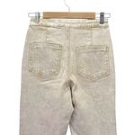 Chelsea and Violet NWT  Flare Jeans Size 26 Embroidered Floral Beige Boho High Rise Photo 7