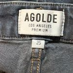 AGOLDE 25 Dark Wash Distressed Skinny Jeans LA Premium Photo 4
