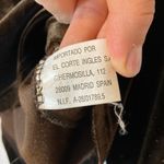 Vintage Madrid Spain Kuem Ha Brown Velvet Bedazzle Leopard Long Sleeve Shirt Top Size 12 Photo 8