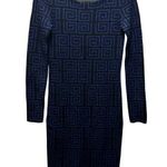 Alice + Olivia Womens Nadia Greek Key Geometric Merino Wool Sweater Dress Size XS Photo 0