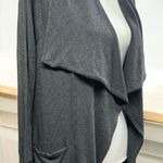 Athleta Women's Cardigan Small Gray Open Front Pockets Long Sleeve Casual Photo 3