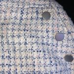 Elie Tahari Eli Tahari Plaid Tweed A-Line Miniskirt Blue Ivy Size 14 Photo 3