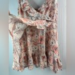 Prince & Fox XL Boho Floral Babydoll Smocked Dress/ Top with Spaghetti Straps Pink Photo 4