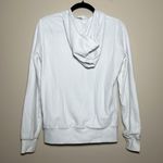 White Textured Athletic Zip Up Photo 1