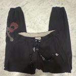 PINK - Victoria's Secret  Rhinestone Guitar Sweatpants Joggers RARE Black Small Photo 0