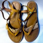 Toms Lexie Leather Braided Sandal size 8.5 Photo 0
