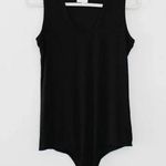 G. Label by Goop Amanda Rib Knit Bodysuit in Black Photo 7