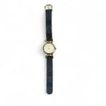 None Navy Blue and Gold Genuine Leather Women's Eternity Watch Photo 1