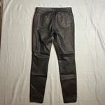 Eileen Fisher Black Coated Skinny Jeans Womens Size 12 Organic Cotton Washable Photo 4