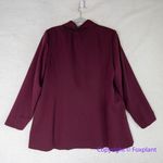 Eloquii New!  Wide Belt Single Breasted Blazer‎ burgundy, size 16 Photo 10