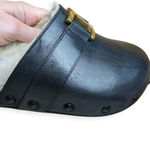 Chloé Marcie Black Leather Shearling Mules Clogs Size 6 NWOB Photo 7