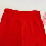 Year Of Ours Ribbed Flare Split Hem High Rise Flight Pants Red Size L Photo 6