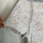 Lucky Brand  Sheer Faded Floral T shirt Sz Large Photo 2