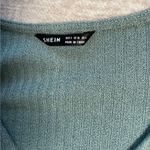 SheIn Lantern Sleeve Ruched Drawstring Crop Top Photo 3