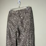 Theory  100% Silk Cheetah Leopard Trouser Pants Cuff Hem 6 Photo 13