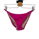 PilyQ  Athena Full Coverage Bikini Bottoms Swim Pink Lady Size‎ Large Photo 2