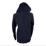 COS  Navy Dark Wash Denim Hooded Full Zip Minimalist Jacket Small Photo 13