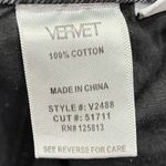 Vervet  Distressed Cropped Jeans Black Cotton Cut Raw Hem Size 24 Photo 3