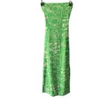 DAMSON‎ MADDER Italian Jacquard Sleeveless Midi Dress Green Sz 8 Photo 1