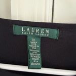 Ralph Lauren Lauren Ralph Women's Top Pullover Long Sleeve XL Black Gold Buttons Preppy Photo 4