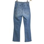 Mother The Hustler Ankle Fray Jeans Size 26 Limited Edition Blue Raw Hem Stretch Photo 1