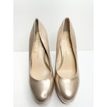 Jessica Simpson Pumps High Heel Play Nellah Size 6.5 Champagne Metallic Heels Photo 3