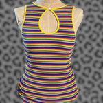 Rainbow striped sleeveless Photo 1