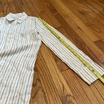 Reformation Malcom Linen Blue Jersey Stripe Mini Dress Size Small Photo 10