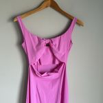 Chiara Boni  pink cut out bow back dress Photo 4